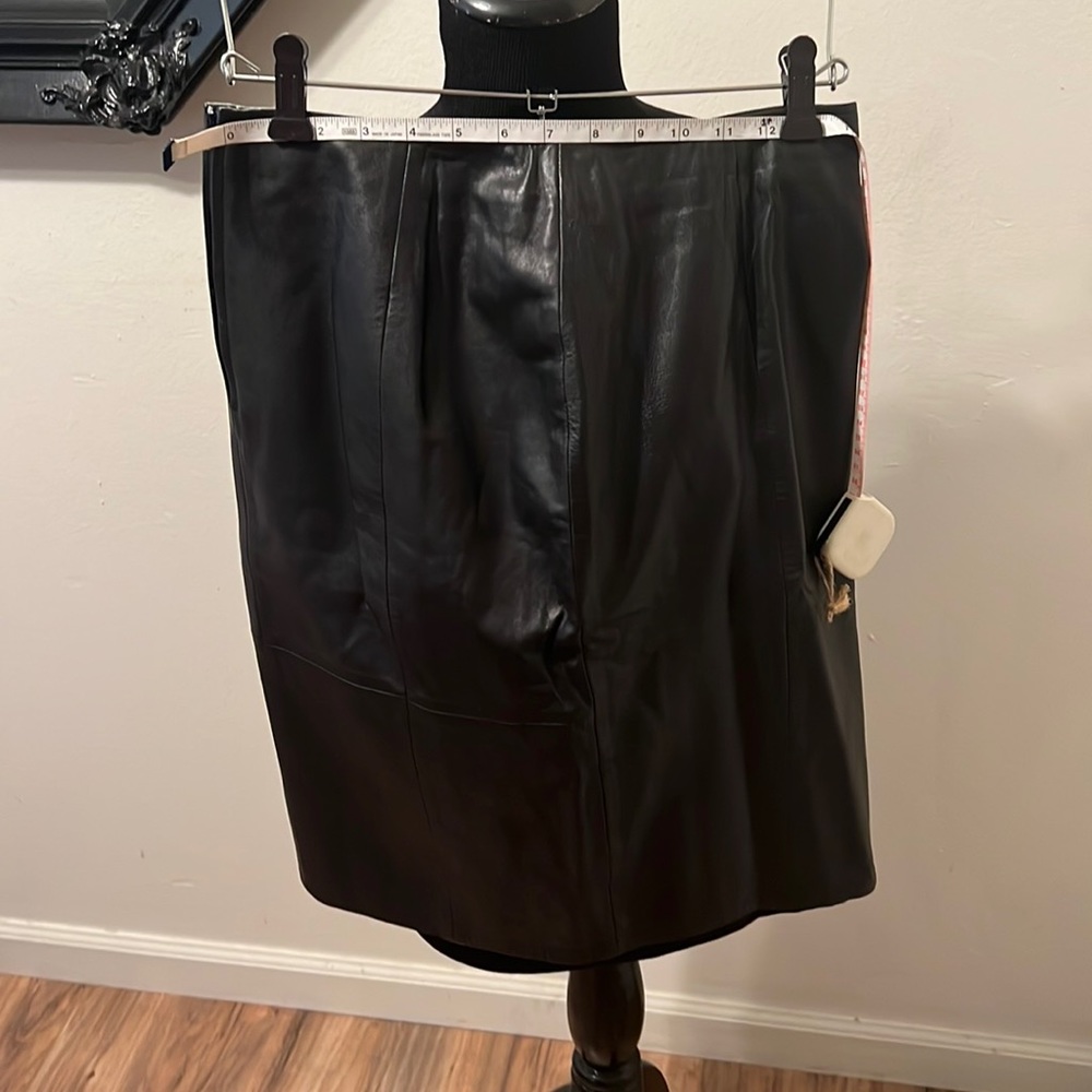 VS2 long leather skirt